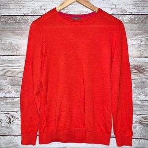 J McLaughlin Crewneck Long Sleeves Lightweight Knit Sweater Raglan Sleeves Small